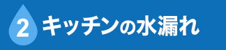 キッチンの水漏れ